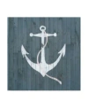 Trademark Global Grace Popp Nautical Plank Iv Canvas Art In Multi