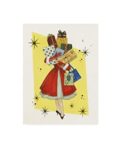 Trademark Global Grace Popp Vintage Christmas Ii Canvas Art In Multi