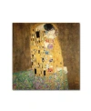 Trademark Global Gustav Klimt 'the Kiss 1907-8' Canvas Art In Multi