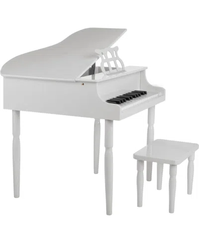 Trademark Global Hey Play 30 Key Mini Grand Piano In White