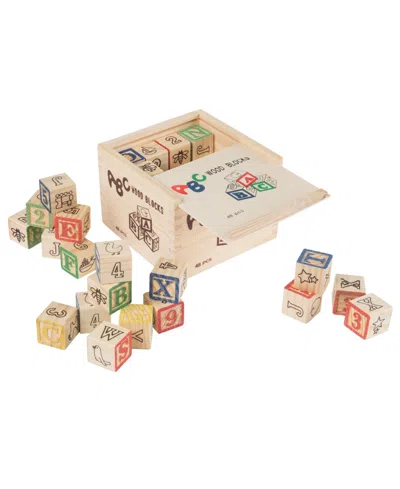 Trademark Global Hey Play Abc And 123 Wooden Blocks In Multi