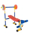 Trademark Global Hey Play Baby Weight Bench Set In Multicolor