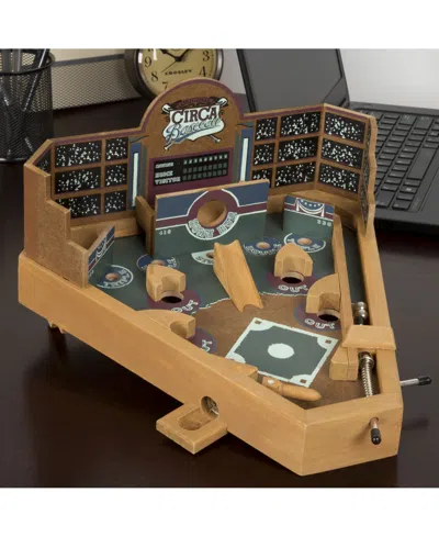 Trademark Global Hey Play Baseball Pinball Tabletop Skill Game In Brown