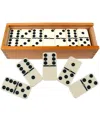 Trademark Global Hey Play Premium Set Of 28 Double Six Dominoes Wood Case In White
