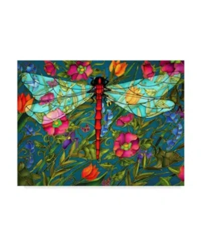 Trademark Global Holly Carr 'red Dragonfly' Canvas Art In Multi