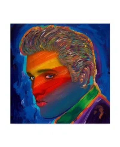 Trademark Global Howie Green 'elvis Rainbow' Canvas Art In Multi