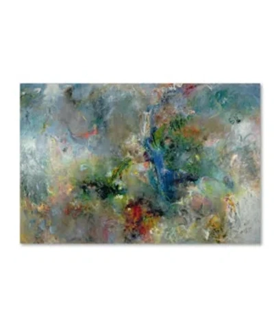 Trademark Global Jane Deakin 'valley Of The Waterfalls' Canvas Art In Multi