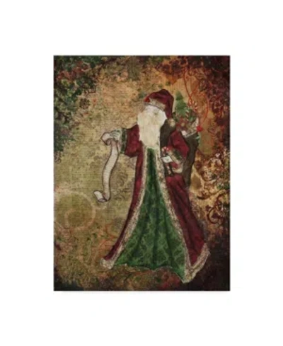Trademark Global Janelle Nichol 'father Christmas' Canvas Art In Multi