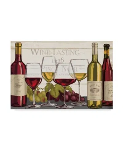 Trademark Global Janelle Penner Wine Tasting Red And White Canvas Art In Multi