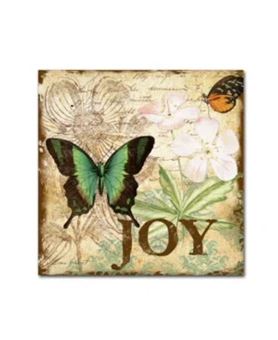 Trademark Global Jean Plout 'butterflies 4' Canvas Art In Multi