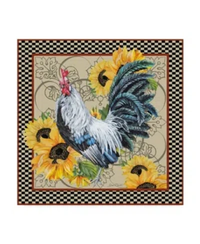Trademark Global Jean Plout 'rooster Feathers' Canvas Art In Multi