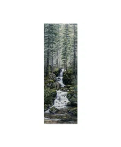 Trademark Global Jeff Tift 'cascade Wolves' Canvas Art In Multi