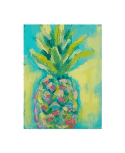Trademark Global Jennifer Goldberger Vibrant Pineapple Ii Canvas Art In Multi