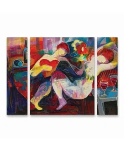 Trademark Global Jessica Acunda Noche De Amor Multi Panel Art Set Large 3 Piece