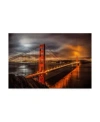 Trademark Global John Gavrili Golden Gate Evening Canvas Art In Multi