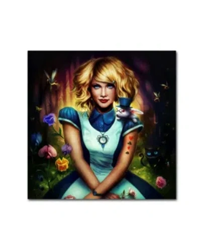 Trademark Global Jojoesart 'alice In Wonderland' Canvas Art In Multi