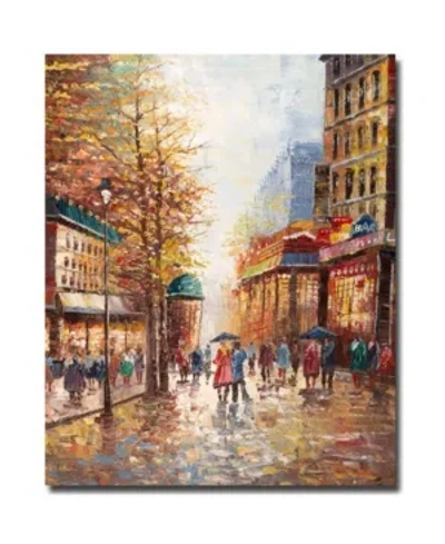 Trademark Global Joval 'french Street Scene' Canvas Art In Multi
