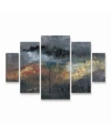 Trademark Global Joyce Combs Mountains In The Mist Iii Multi Panel Art Set Large Diamond In Multi