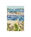 Trademark Global Karen Fields 'birds In Beach Town' Canvas Art In Multi