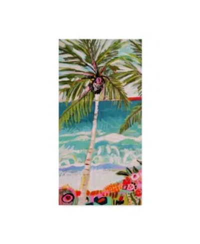 Trademark Global Karen Fields Palm Tree Wimsy I Canvas Art In Multi