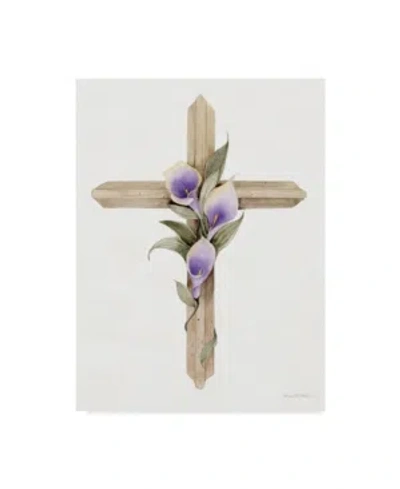 Trademark Global Kathleen Parr Mckenna Easter Blessing Cross Ii Canvas Art In Multi