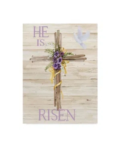 TRADEMARK GLOBAL KATHLEEN PARR MCKENNA EASTER BLESSING SAYING III WITH CROSS V2 CANVAS ART