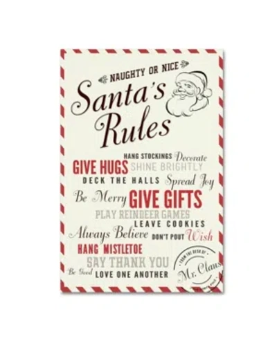 Trademark Global Lantern Press 'santa Claus 1' Canvas Art In Multi