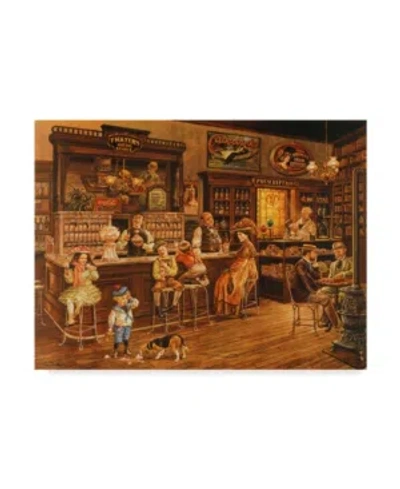 Trademark Global Lee Dubin 'turn Of The Century Drug Store' Canvas Art In Multi
