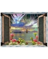 Trademark Global Leo Kelly 'tropical Window To Paradise Iii' Canvas Art In No Color