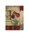 Trademark Global Lisa Audit 'three Tulips' Canvas Art In Multi