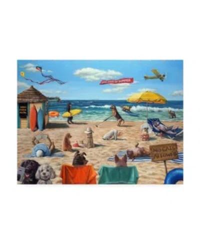 Trademark Global Lucia Heffernan Dog Beach Canvas Art In Multi