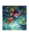 Trademark Global Marcia Baldwin 'dancing Colors Koi' Canvas Art In Multi