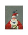Trademark Global Margaret Wilson 'santa With Bluebirds' Canvas Art In Multi