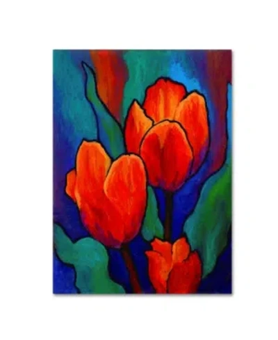 Trademark Global Marion Rose 'tulips' Canvas Art In Multi