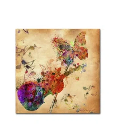 Trademark Global Mark Ashkenazi 'love Music' Canvas Art In Multi