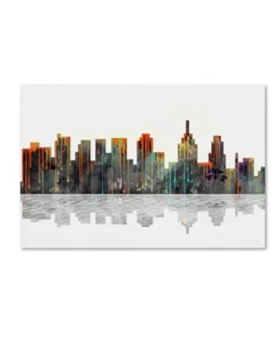 Trademark Global Marlene Watson 'philadelphia Pennsylvania Skyline' Canvas Art In Multi