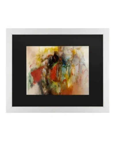 Trademark Global Masters Fine Art Pier Silhouette Matted Framed Art In Multi