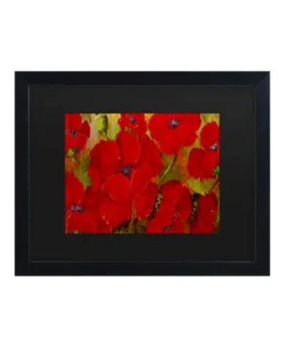 Trademark Global Masters Fine Art Poppies Matted Framed Art In Multi