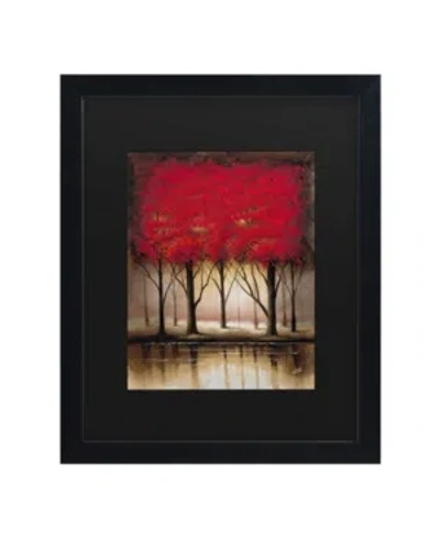 Trademark Global Masters Fine Art Serenade In Red Matted Framed Art In Multi