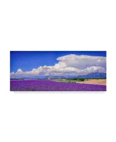 Trademark Global Michael Blanchette Photography 'cloud Bank Over Lavender Panorama' Canvas Art In Multi