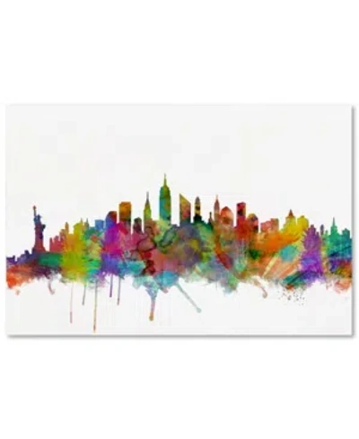 Trademark Global Michael Tompsett 'new York City Skyline' Canvas Art In No Color