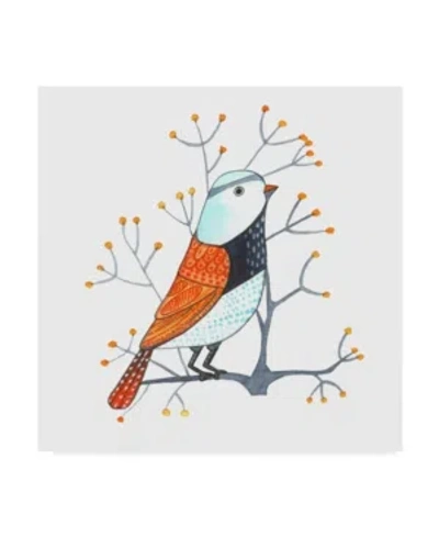 Trademark Global Michelle Campbell 'bird Design 3' Canvas Art In Multi