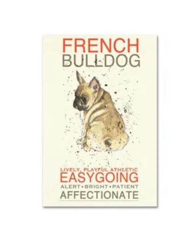 Trademark Global Michelle Campbell 'french Bulldog' Canvas Art In Multi