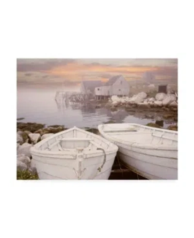Trademark Global Monte Nagler Two Boats At Sunrise Nova Scotia Canvas Art In Multi
