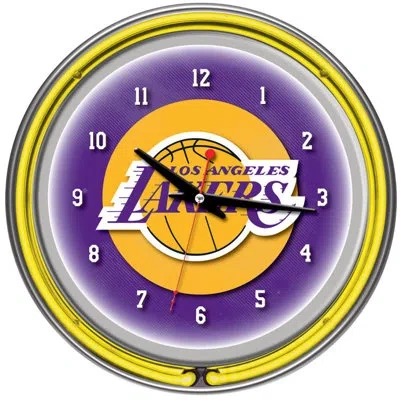 Trademark Global Nba Wall Clock In Neon;multi