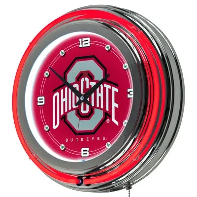 Trademark Global Ncaa Team 12" Wall Clock In Neon;multi