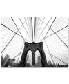 Trademark Global Nina Papiorek 'nyc Brooklyn Bridge' 35" X 47" Canvas Wall Art