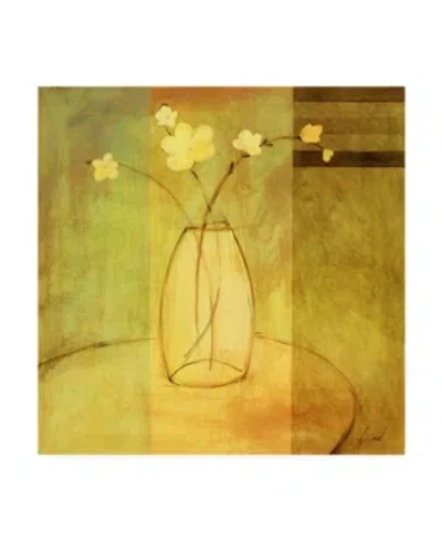 Trademark Global Pablo Esteban Flowers In Glass Vase 1 Canvas Art In Multi