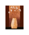 Trademark Global Pablo Esteban Pot Floor Vase On Burgundy Canvas Art In Multi