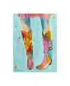Trademark Global Pamela K. Beer Cowgirl Boots Canvas Art In Multi